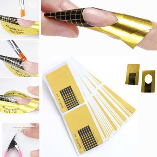 

100 шт клейкий акриловый УФ-гель для наращивания ногтей, руководство по скульптуре, наклейка в форме