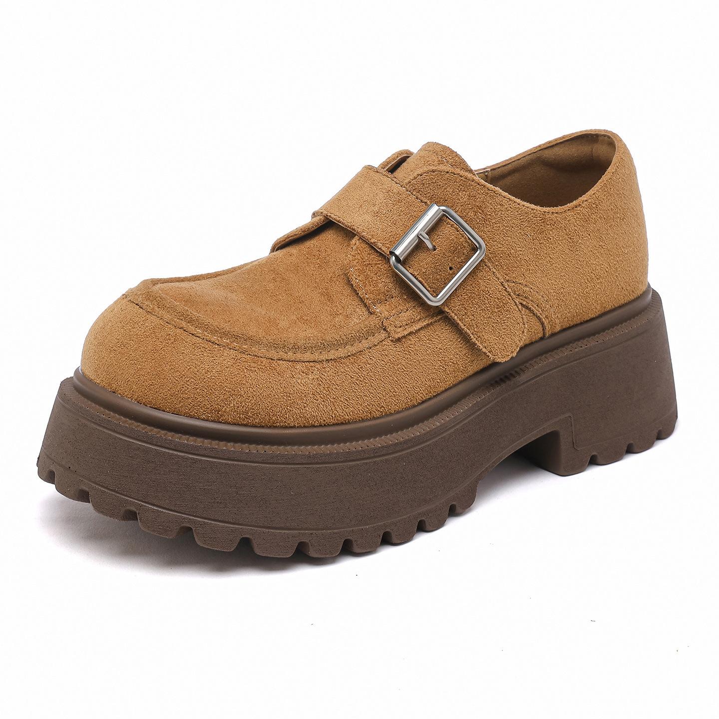 

Women s Loafers 2026 New Style Platform Heightening Front-covered Slippers Retro Women s Casual Half-slippers 39