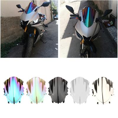 Motorcycle Wind Shield Windscreen Wind Ors for Yamaha YZF R25 R3 Front Windshield Front PC Windshield Wind Deflector