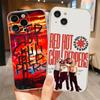 Popular Rock Band Red Hot Chili Peppers Transparent Phone Case for iPhone 17 Air 16 Pro Max 15 14 13 12 11Plus Shockproof Cover