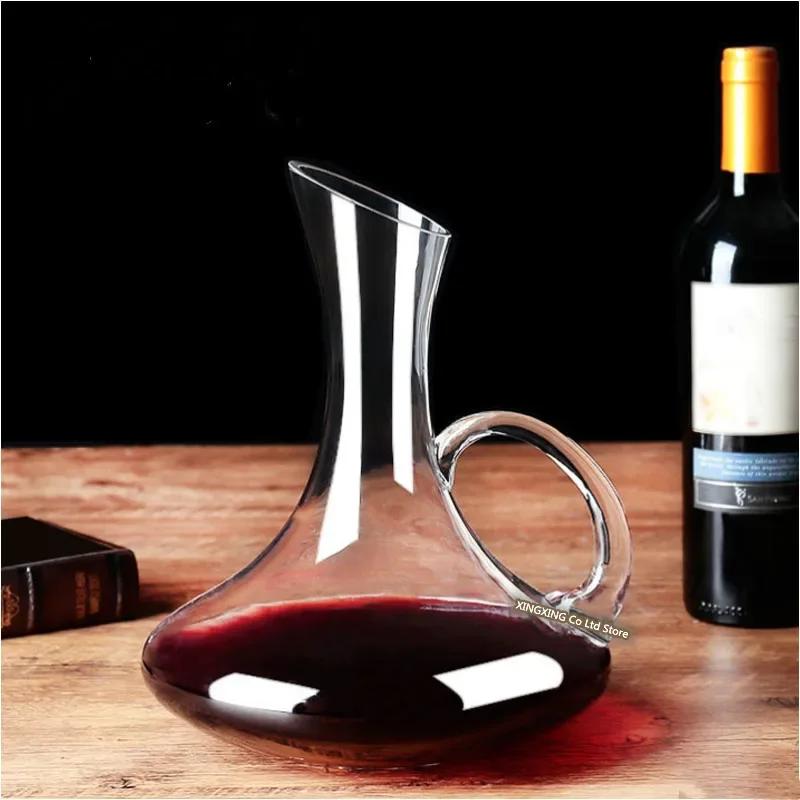 Wine Decanter Lead-free Crystal Glass Wine Decanter Home Bars Champagne Pourer Snail Shaped Decanter Brandy Bottle Container