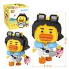 Loz Cartoon Milk Tea Yellow B Duck Particle Building Blocks Travel Duck Mini Micro Bricks Assembly Model Toys for Kid Christmas Gift