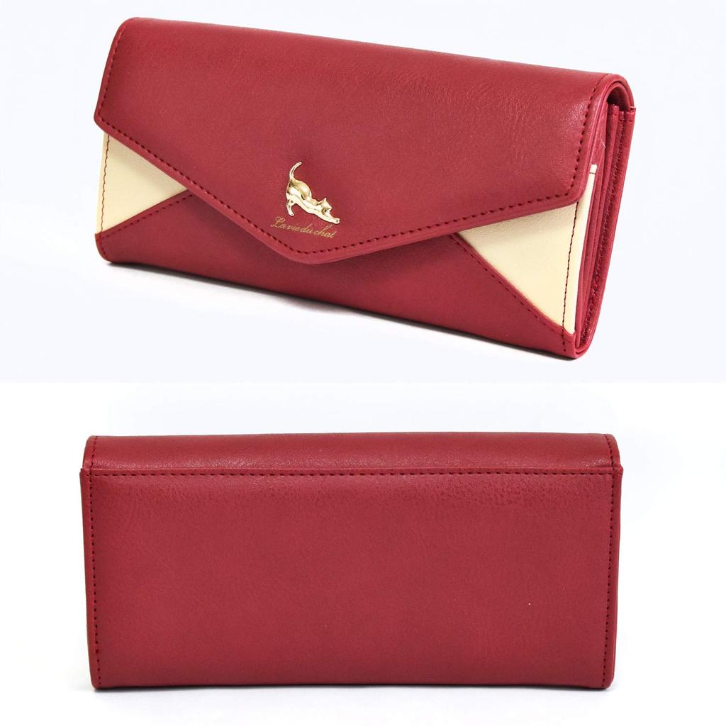 Opabinia Stretching Cat Plate Long Letter Light Pink Wallet, Women's, Shape,