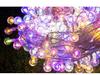 Color-Changing LED Solar String Lights - Outdoor Rainproof Fairy Lights for Camping and Courtyard Decoration