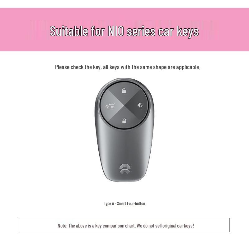NIO ES6/ES8/EC6 2020 Car Key Protective Cover - Stylish Full Shell for Women