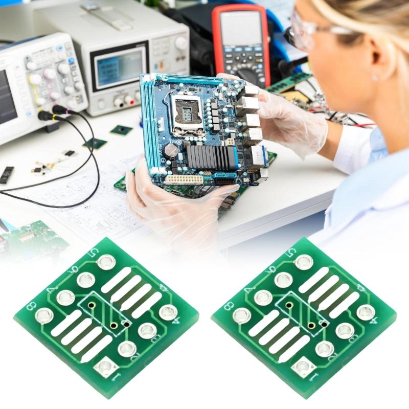 Precise Space SOP8 SSOP8 TSSOP8 Adapter Board Compatible for SOP8 SSOP8 TSSOP8 Chip For Circuit Development 0.65mm