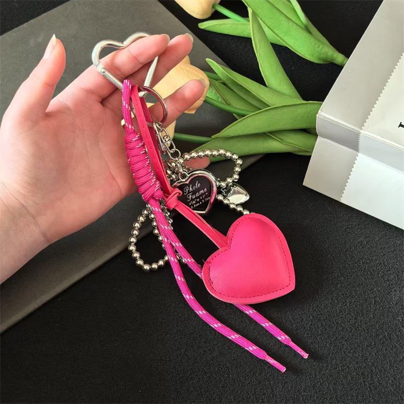 Miu Style Bag Charm: Korean Braided Rope Keychain for Backpacks & DIY Accessories