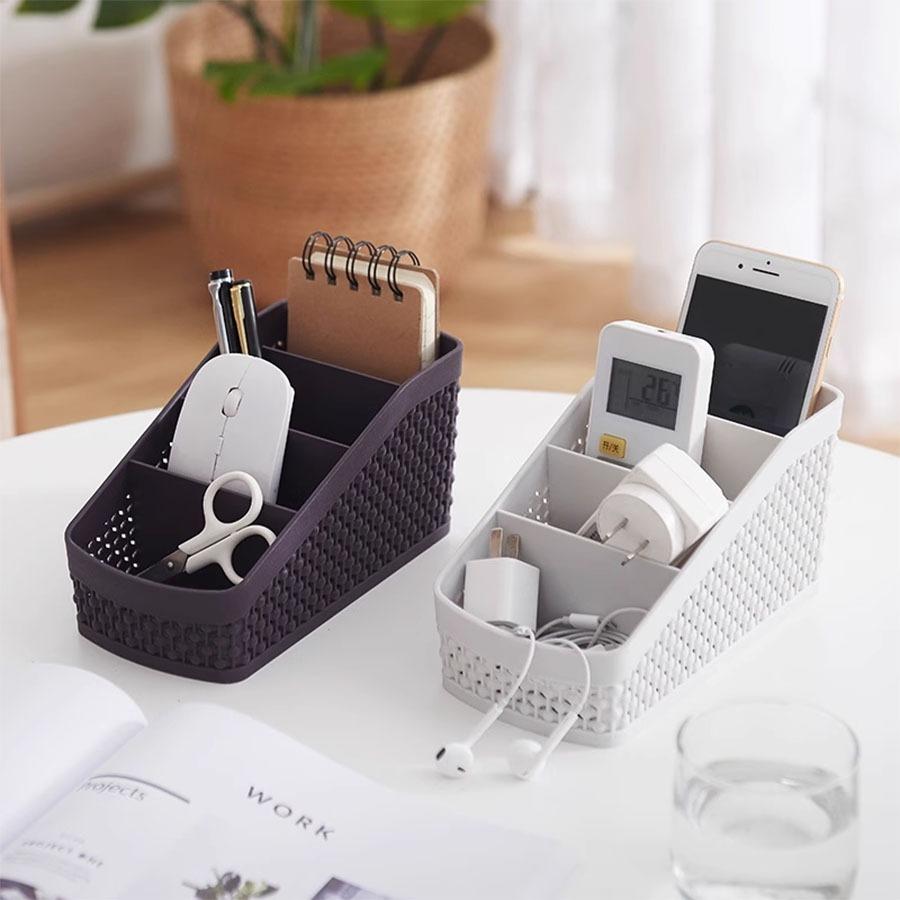 1PC Household Cosmetics Storage Box, Desktop Organization, Desk Storage Rack, Desk Minimalist Storage Box