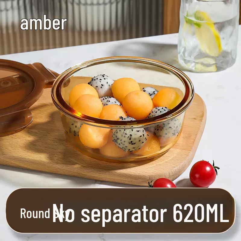 Mikrowellengeeignete Lunchschüssel aus Borosilikatglas mit Deckel