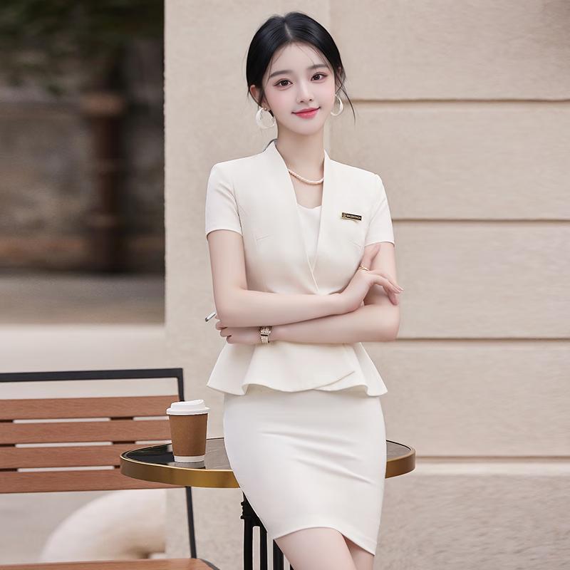 Женский деловой костюм-двойка (пиджак и юбка) Teloramann Professional XL