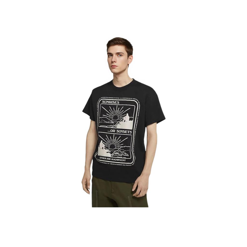 Nike ACG Series Sunrise Vortex Crew Neck Short Sleeve T-Shirt Men Tops Black CV1543-011