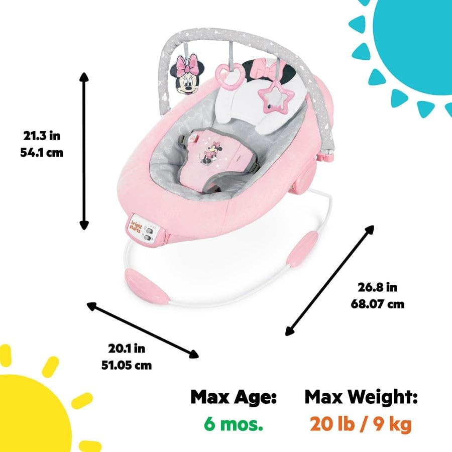 Bright Starts Minnie Mouse Rose Sky Bouncer by Kids II (12206)