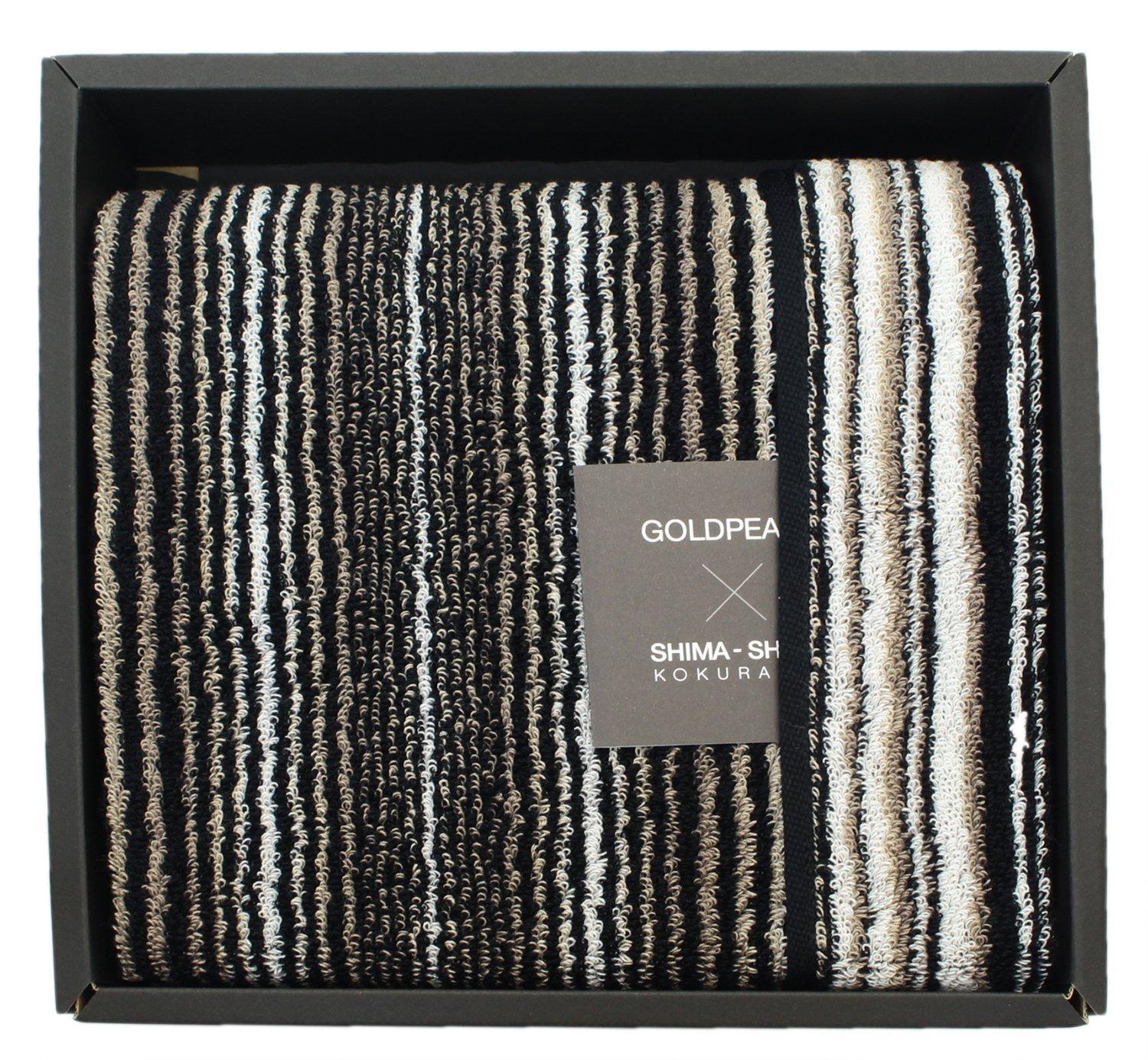 

Imabari Towel Face Striped Stripes x Gold 05 Colorless Towel, Pearl,