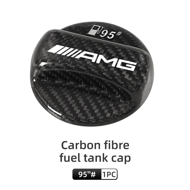 Sıcak 2025 Araba Karbon Fiber Yakıt Deposu Kapağı İç Aksesuarları Mercedes Benz AMG W220 W221 W222 W217 W230 W204 W205 W203 W246 İçin