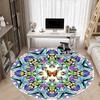 1pc Butterfly Mandala Chair Carpet for Office, , Non-slip carpet, Very suitable for offices, farmhouses,Outdoor carpet yy251120034