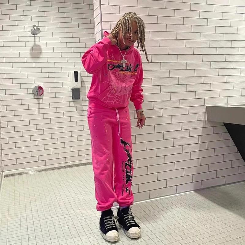 Young Thug Sp5der Pink Hoodie for Men & Women