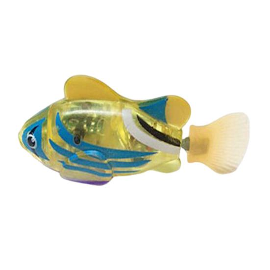 Electric Swimming Fish Toy with Realistic Motion & Sound Waterproof LED Light Fish Interactive Pool Toy for Pet Cat Play