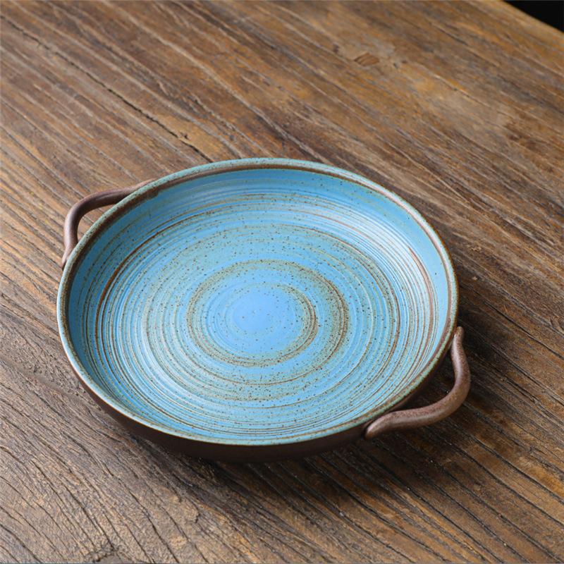 Ceramic Cup Rice Bowl Set, One Person Food, Japanese-Style Household Tableware, Plates, Dishes, Dishes, Retro Western Tableware