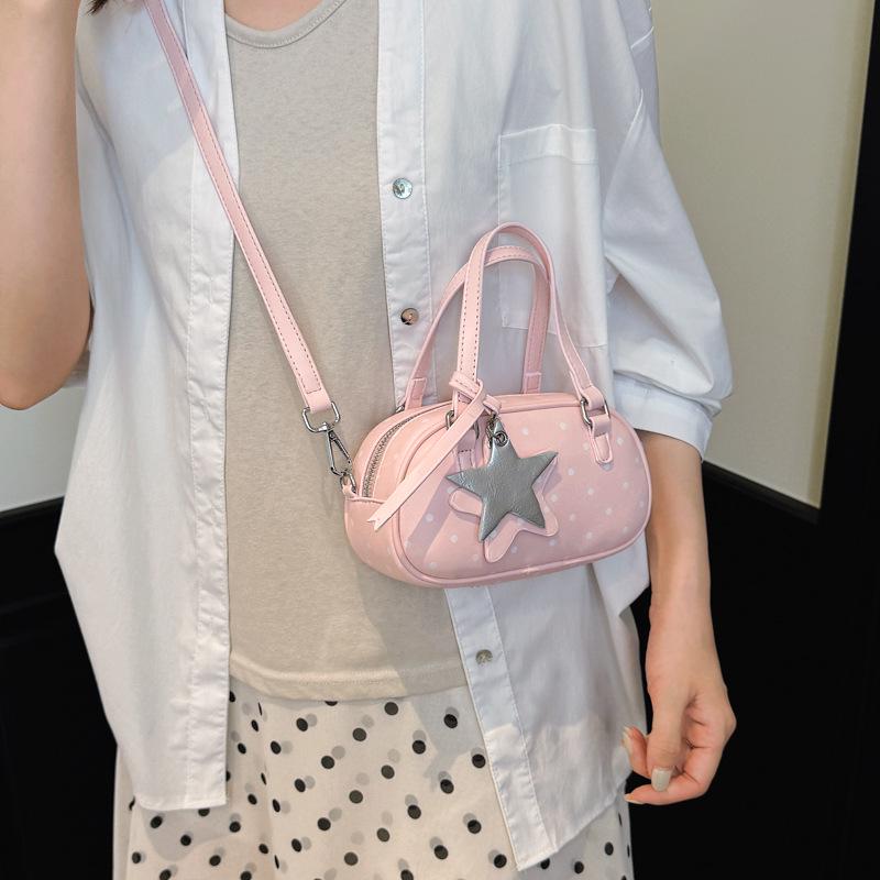 Elegant Polka Dot Shoulder Bag for Women – Stylish, Versatile, Handheld & Crossbody Design