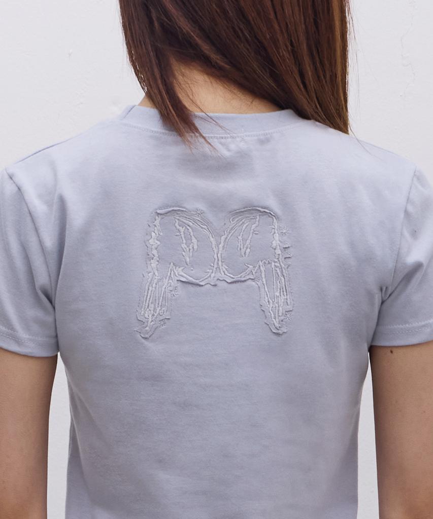 Ebeulisi Angel Patch Short Sleeve T-Shirt (Sky Blue)
