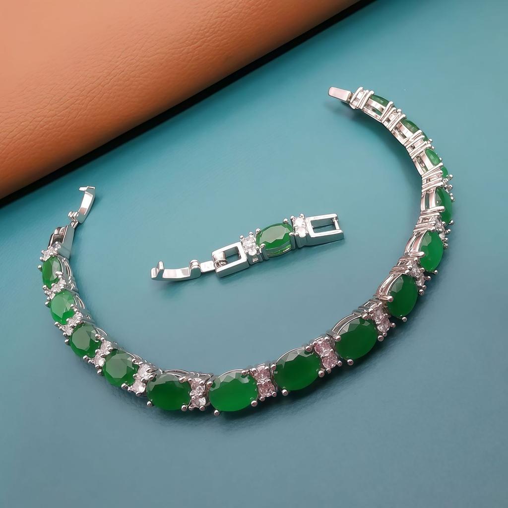 2026 Colorful Crystal Bracelet AAA Zircon Bracelet European and American Style Temperament Versatile Women's Jewelry