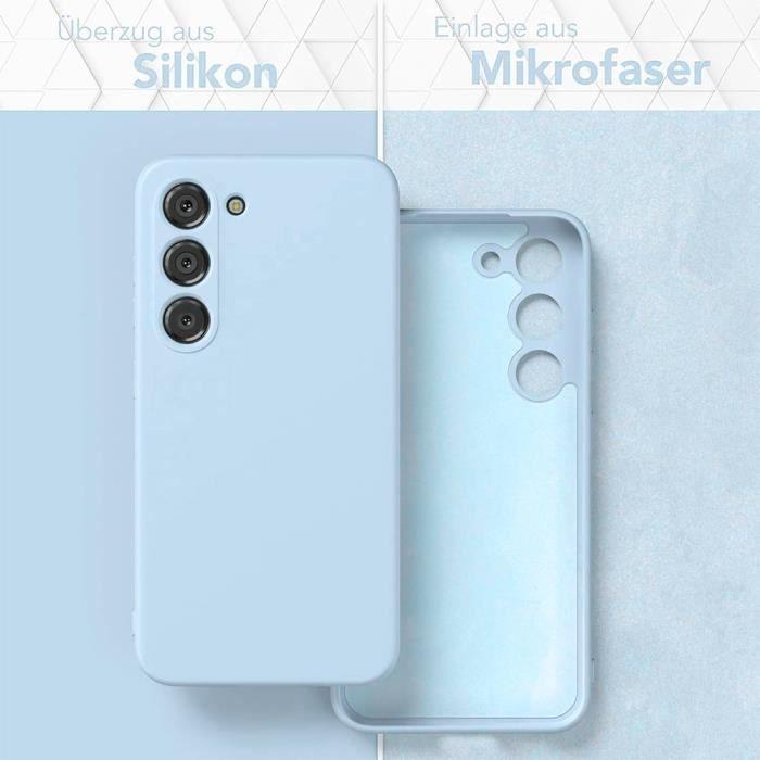 Coque - Samsung - Galaxy A52/A52s 5G - Silicone TPU - Antichoc - Anti-Rayures - Bleu Ciel