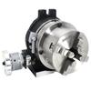 HV8 Rotary Table with Four-Jaw Chuck, Universal Vertical/Horizontal Milling Machine Indexing Head