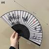 Decorative Sequin Fan Embroidery Fan Chinese Style Folding Fan Peacock Fans Sequin Dance Fan Hand Heldfan Performance Props