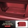 For TANK 400 2025 2026 Central Control Storage Box, Double Layer Waterproof Anti-Slip Car Organizer with Privacy Cover