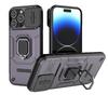 Applicable To Apple 16 Promax Mobile Phone Case Push Window IPhone 15 Combat Bear Armor Ring 14 Anti-fall Cover