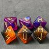 3 stuks/set Rune Dice 8-zijdige/12-zijdige gekleurde polyhedrale dobbelstenen Constellation Mysterious Erudite Luck Dice voor Party Playing Cards Bordspel
