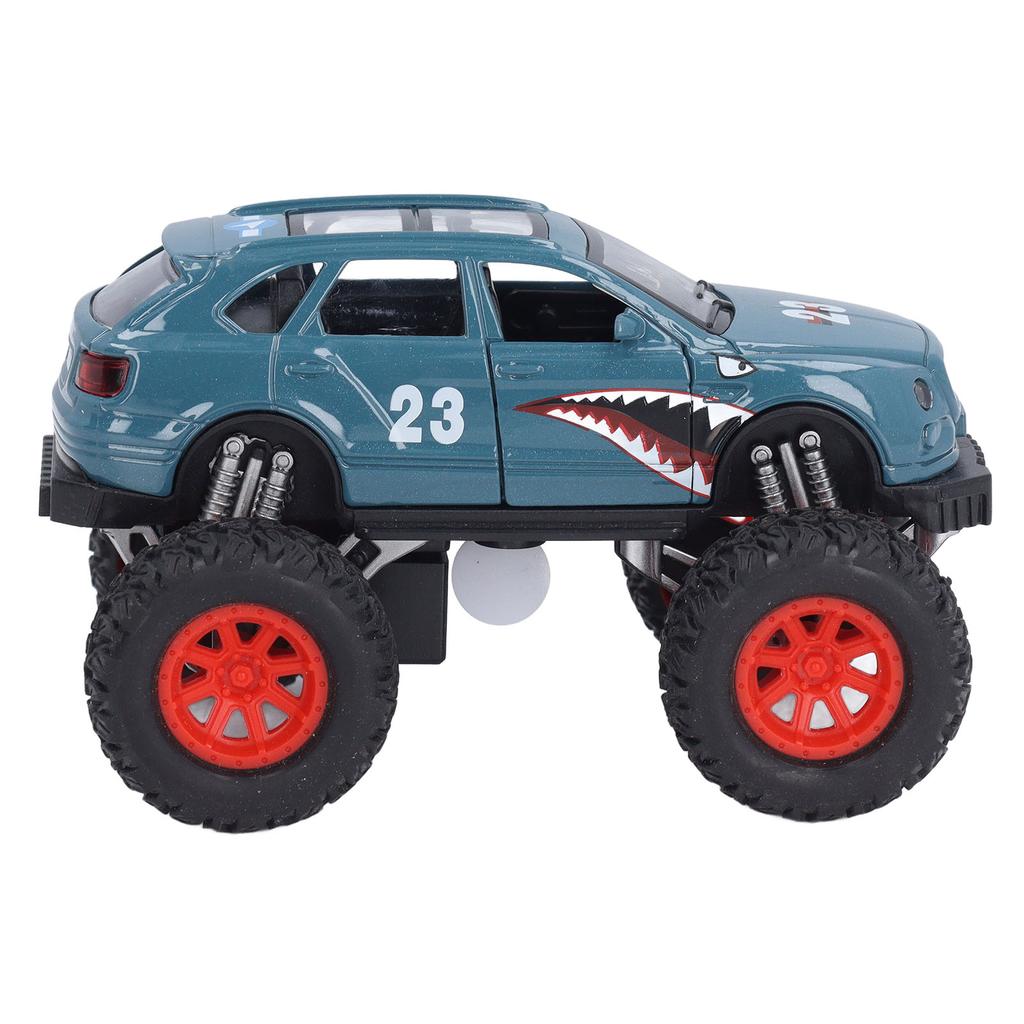 Pull Back Off Road Vehicle Toy for Boys Girls with Sound Light Alloy Openable Doors High Simulation Off Road Model Car