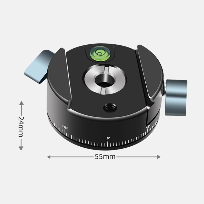 360° drehbare Kamera-Stativhalterung mit Dämpfungssystem Arca Swiss Schnellwechselplatte 5 kg Tragfähigkeit Aluminium-Stabilisatoren für professionelle Fotografie