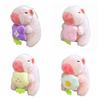 Toy Capybara Key Ring Soft Plush Hanging Ornament Trendy Cartoon Doll Keychain  Party