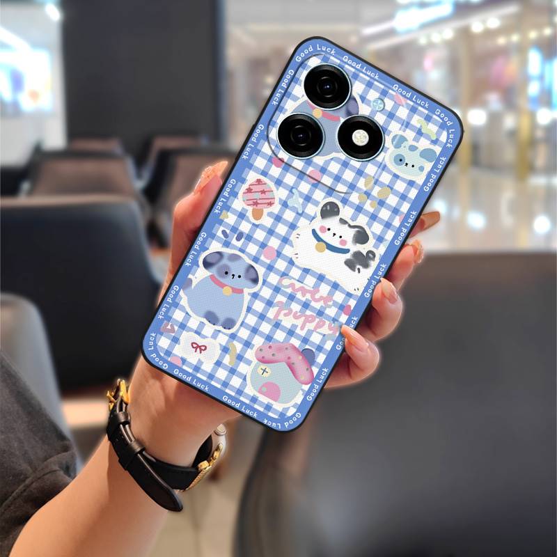 Anti-dust Silicone Phone Case For Tecno Spark20/KJ5 Anti-knock TPU Cute Dirt-resistant Protective Shockproof Graffiti