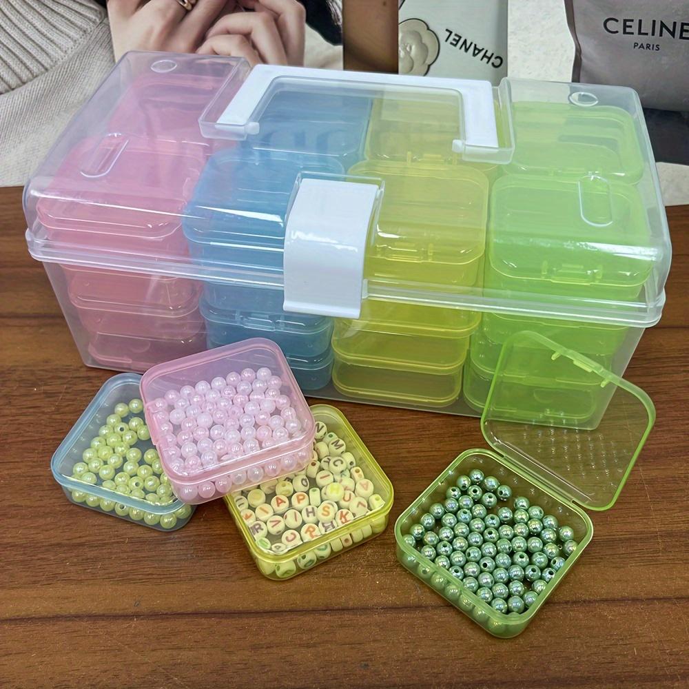 32-teiliges Aufbewahrungsbox-Set aus Kunststoff, Sortierbox für DIY-Bastelperlen und Zubehör, multifunktionale Aufbewahrungsbox, Organizer für Schmuck, Nagelperlen