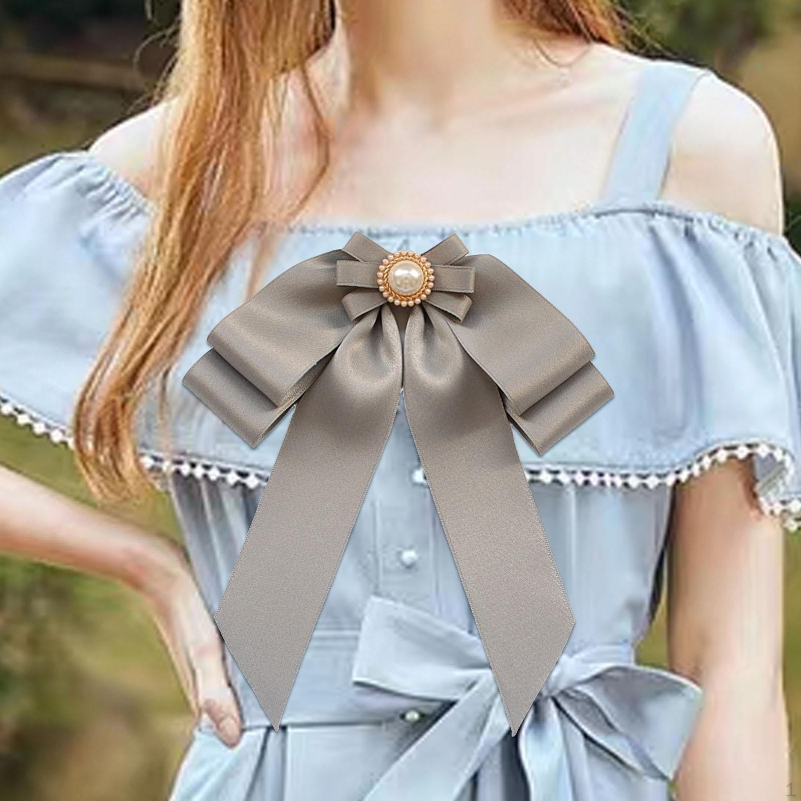 

Жіноча попередньо зав язана брошка з бантом з бісеру з краваткою-метелем Шпилька Креативна краватка Стрічка для капелюха