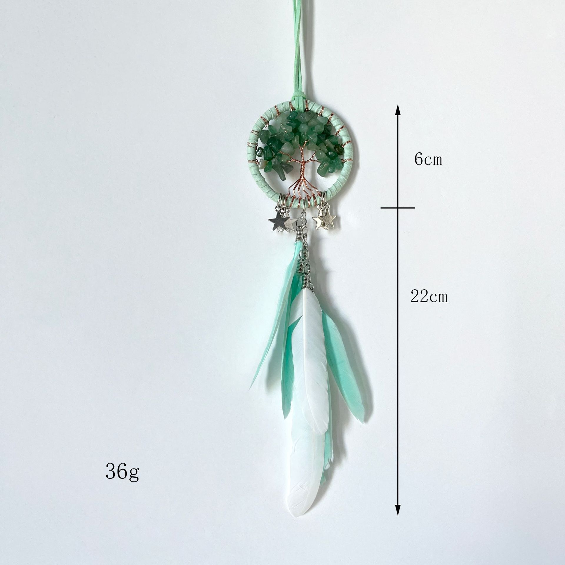 

Декоративное Дерево Жизни Ловец Снов Подвеска для Машины Декоративные Креативные Автоаксессуары Подвеска с Перьями зелёный
