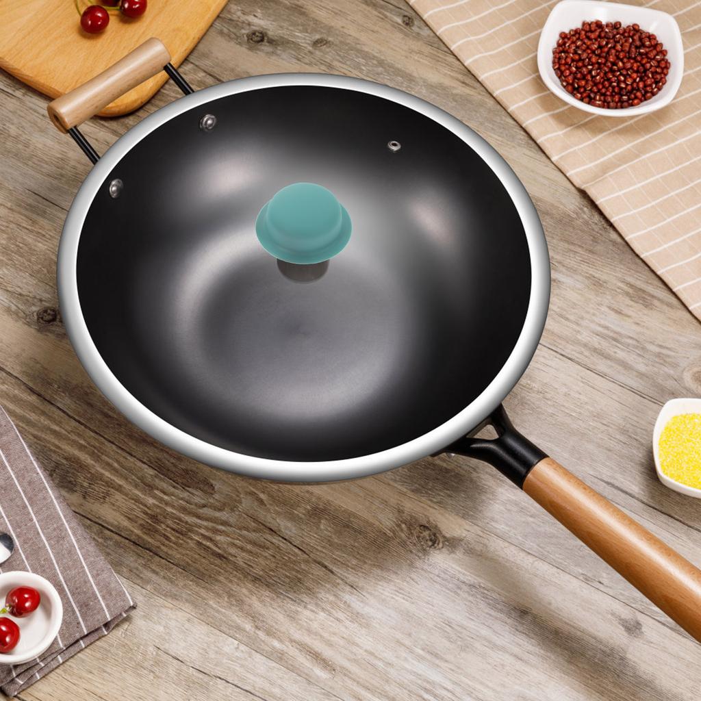 3 Pcs Silicone Pot Lid Cover Can Protector Handle Knob Sleeves Thicken Button Kitchen Accessory Caps Silica Gel Cooking