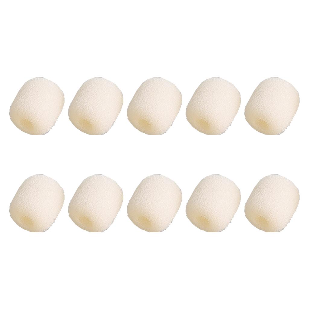 10 Peças Para-brisa para Microfone de Lapela Cobertura de Espuma para Microfone de Headset Para-brisa para Microfone Lavalier para Microfone K9