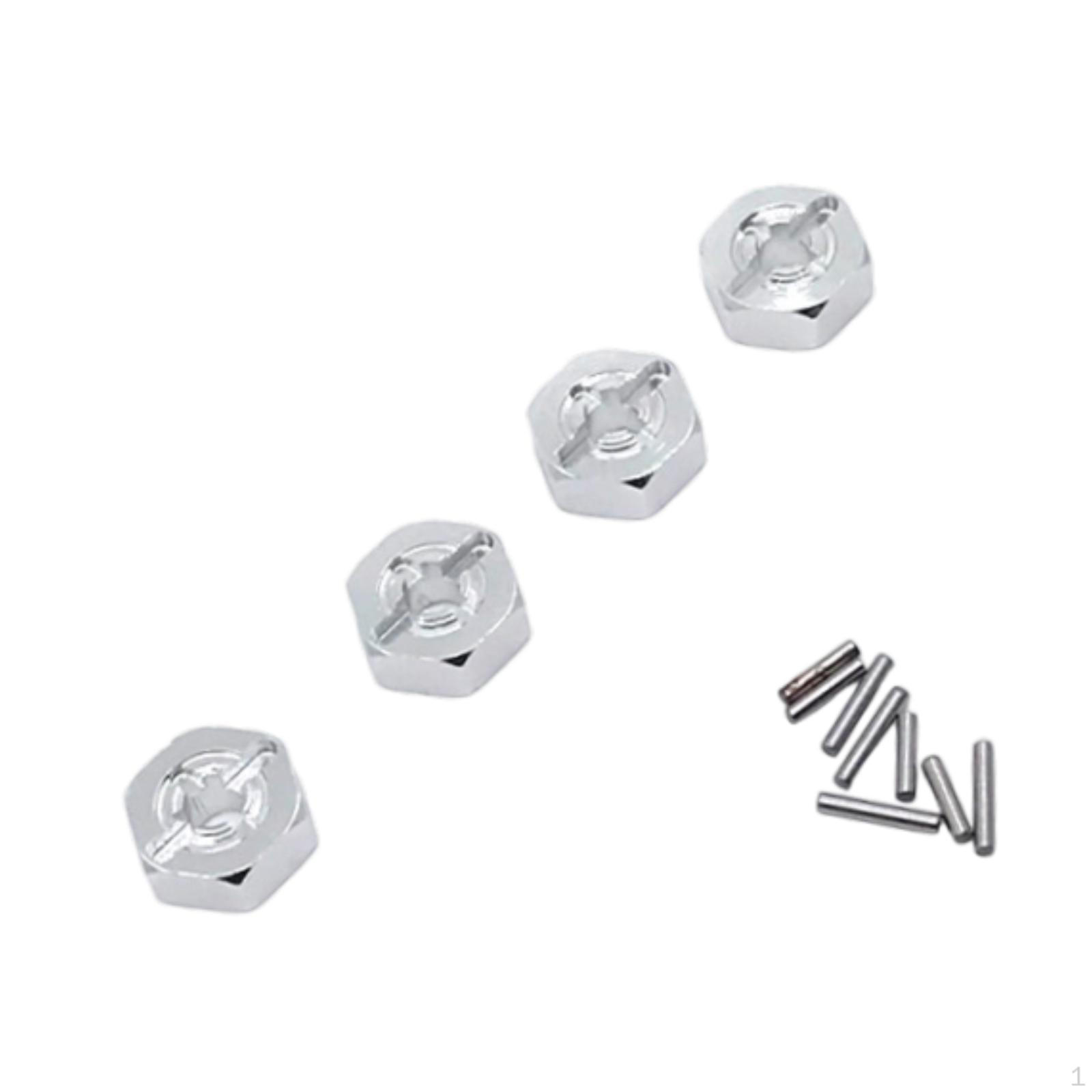 

12mm Drive Adapter for RC Car Wheel Hex Hubs 124017-16-18 срібний