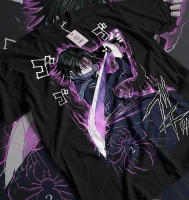 Feitan T-Shirt Hypland Hunter X Hunter Girt Portor Grafik Anime Shirt Alle Größen