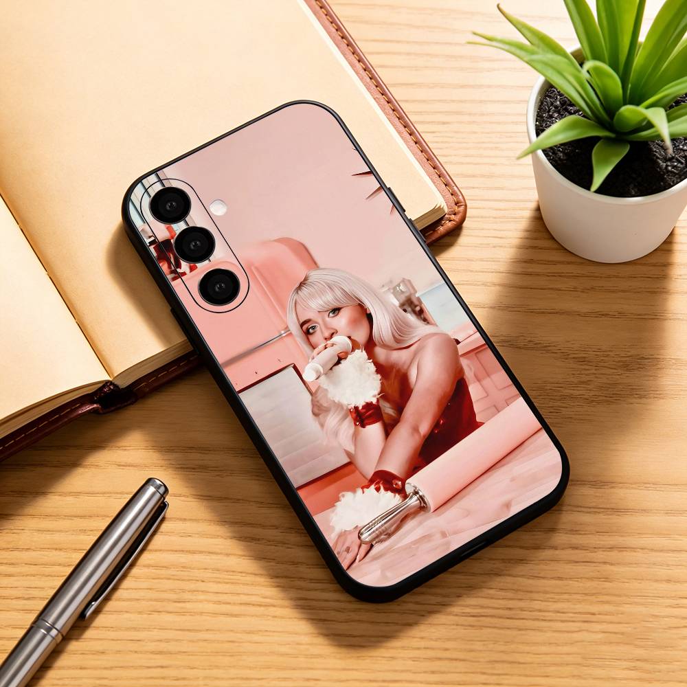 S-Sabrina C-Carpenter Phone Case For Samsung Galaxy A73,A72,A71,A70,A53,A52,A51,Others Soft Black Cover