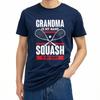 Funny Tshirt Adult Unisex Summer Tshirt Black Grandma Is My Name Squash Is My Game Trendy Unisex Tees Classic Tshirt Big Size Tee