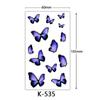 Waterproof Tattoo Stickers: English Letters, Flowers & Butterfly Sketches