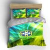 Brazil Football CBF Bedding Set Bedding Duvet Cover Set Duvet Cover Pillowcases Home Decor (1 * Duvet Cover 2 * Pillowcases, Without Duvet Insert)