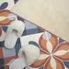 Panel Z Nadrukiem Winylowy Samoprzylepny 100X50 Cm Geometryczny Wzór Kwiatowy