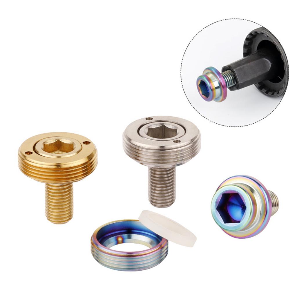 2Pcs 8mm Thread Screws Waterproof Sandproof Bicycles Crank Screws Inner Hexagon Threaded Screws Screw Lock Bike Bolts
