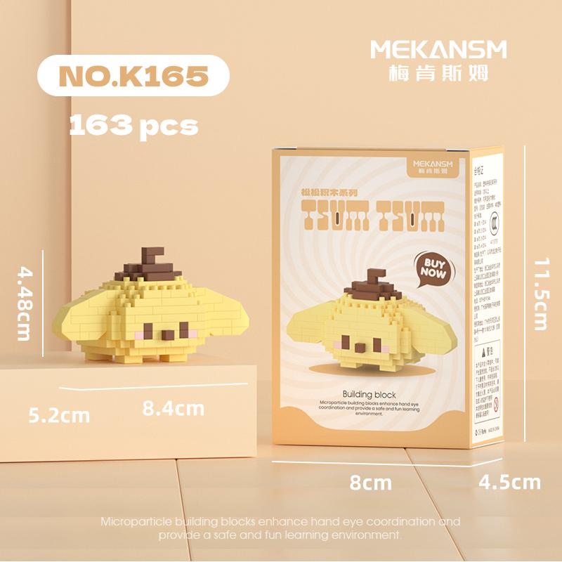 Disney Sanrio Mini Building Blocks Anime Figure Diamond Bricks Mickey Minnie Donald Duck Hello Kitty DIY Toys Festival Gifts