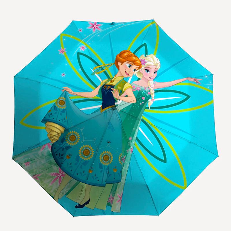 

1pc FrozenDesign Automatic Open/close Folding Umbrella - Compact Travel Umbrella, Heavy-Duty 8-Rib Construction y250724